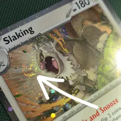 WHOLE SWIRL 🌀💫 Slaking 162/193 Paldea Evolved Cosmos Holo Promo Pokemon Card - Image 1
