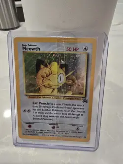 Meowth #10 Black Star Promo Pokemon TCG Card STILL SEALED Rare - Image 1
