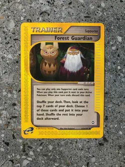 Pokemon TCG Cards Forest Guardian 123/147 Aquapolis EXC - Image 1