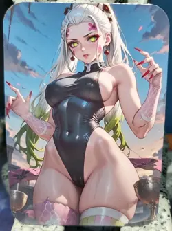 1/1 Only 1 Made Daki Vampire Demon Slayer Southern Customs Waifu Anime Card - Image 1