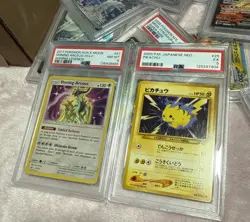 Pokemon Japanese Neo 1 Genesis 025 Pikachu 2000 Card 25 PSA 5-8 Arceus-holo - Image 1
