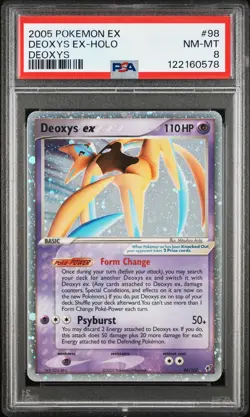 2005 POKEMON EX DEOXYS #98 DEOXYS EX-HOLO PSA 8 - Image 1