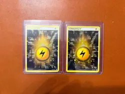 Pokemon TCG Lightning Energy Card Lot - 2005 Set - English - 2 Cards - Image 1