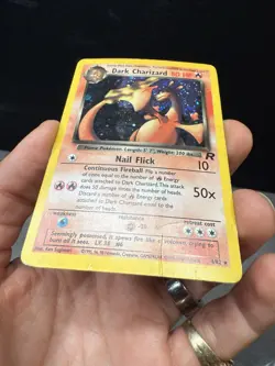 Pokemon Dark Charizard Holo Rare Team Rocket 4/82 Wizards Card 2000. HP - Crease - Image 3