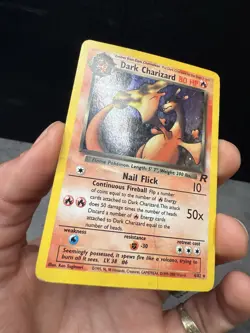 Pokemon Dark Charizard Holo Rare Team Rocket 4/82 Wizards Card 2000. HP - Crease - Image 4