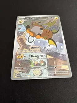 Pokemon TCG Raichu 211/193 Paldea Evolved Illustration Rare Card Holo - Image 2