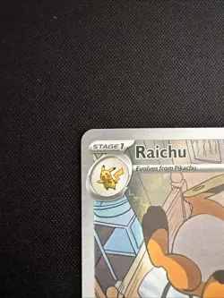 Pokemon TCG Raichu 211/193 Paldea Evolved Illustration Rare Card Holo - Image 3