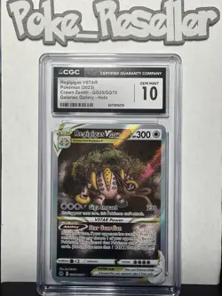 CGC 10 Regigigas VSTAR GG55 Crown Zenith Galarian Gallery Pokemon Card - Image 1