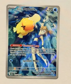 Destin Rival Misty's Psyduck Illustration Rare Holo 193/182 70 HP Card - Image 1