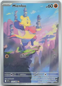 Mienfoo 133/086 SV: White Flare Pokemon Card NM - Image 1