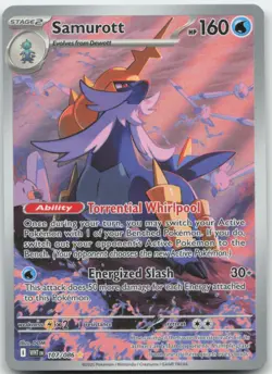 Samurott 107/086 SV: White Flare Pokemon Card NM - Image 1