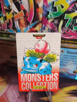 Pokemon Karte Card carddass Monsters collection Red 1996 japanese Ivysaur Exc - Image 1