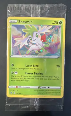 Pokemon TCG Shaymin Pokemon 015/185 Cosmos Holo SEALED promo Pokemon Card - Image 1