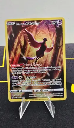 Pokemon TCG Galarian Articuno V SWSH282 SWSH Black Star Promo Card Full Art NM - Image 1