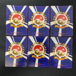 neo gene 1999 Normal Card Set of 6 Japanese Pokemon Card Old Back s007443 - Image 2