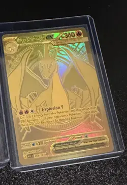 Pokemon Mega Charizard Y EX Gold Card 294/217 Ascended Heroes - Image 1