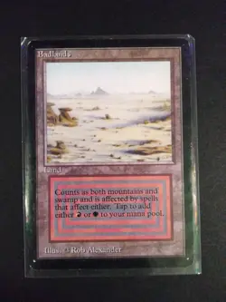 1993 MAGIC: THE GATHERING BETA BADLANDS CGC 7.5 - Image 1