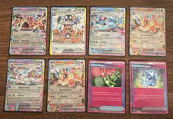 POKEMON TCG S&V Lot Of 12 Cards: Rainbow EX, Full Art Trainers, AceSpecs - Image 3