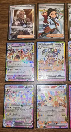 POKEMON TCG S&V Lot Of 12 Cards: Rainbow EX, Full Art Trainers, AceSpecs - Image 5