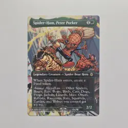 Spider-Ham, Peter Porker (Borderless) 0201 - SPM: Marvel's Spider-Man - MTG - Image 1