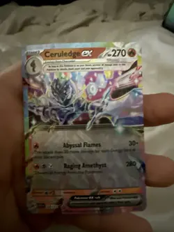 CERULEDGE EX 036/191 DOUBLE RARE SURGING SPARKS POKEMON - NM/M - Image 1