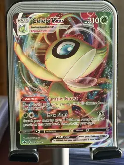 Celebi Vmax 008/198 Chilling Reign NM Full Art Ultra Rare Pokemon Card - Image 1