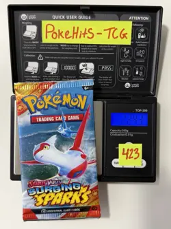 (HEAVY)🔥 22.43g Pokemon TCG Surging Sparks Booster Pack Factory Sealed✅ - Image 1