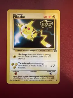 Pokemon Pikachu TCG Black Star Promo #4 First Movie Promo Card - Image 1