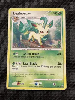 Pokemon - Leafeon 24/100 - Holo Rare - Diamond & Pearl: Majestic Dawn -HP/DMG - Image 1