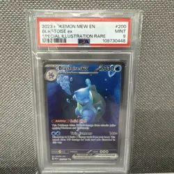Pokemon TCG Blastoise ex Special Illustration Rare Holo 200/165 PSA 9 - Image 1