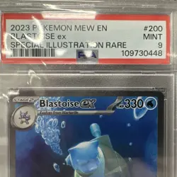 Pokemon TCG Blastoise ex Special Illustration Rare Holo 200/165 PSA 9 - Image 5
