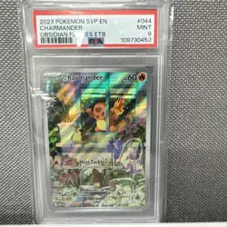 2023 POKEMON SVP EN-SV BLACK STAR PROMO #044 CHARMANDER PSA 9 - Image 1