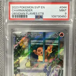 2023 POKEMON SVP EN-SV BLACK STAR PROMO #044 CHARMANDER PSA 9 - Image 2