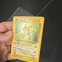 Pokemon Raichu Base Set 14/102 Holo Holo Rare 1999 English 80 HP Stage 1 - Image 3