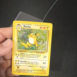 Pokemon Raichu Base Set 14/102 Holo Holo Rare 1999 English 80 HP Stage 1 - Image 4