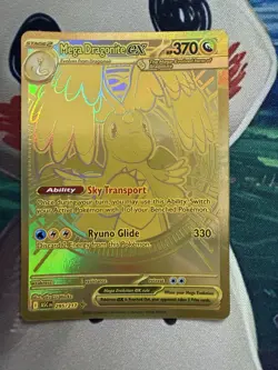 Mega Dragonite ex 295/217 Gold Hyper Rare Pokemon Ascended Heroes - Image 1