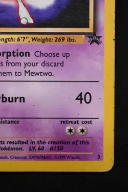 Mewtwo 3/53 MP WOTC Wizards Black Star Movie Promo Regular Pokemon TCG - Image 4
