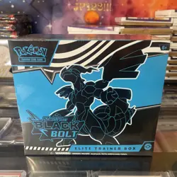 Pokemon TCG Scarlet & Violet Black Bolt ETB Elite Trainer Box Factory Sealed - Image 1