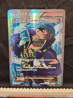 Pokemon TCG Archie's Ace in the Hole Primal Clash 157/160 Holo Full Art Ultra... - Image 1