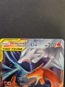 Pokemon TCG Reshiram & Charizard GX 20/214 Sm-Unbroken Bonds TAG TEAM Holo 270 … - Image 2