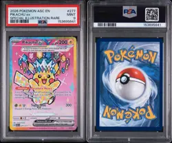 2026 POKEMON PIKACHU EX #277 ASCENDED HEROES SPECIAL ILLUSTRATION RARE PSA 9 - Image 3