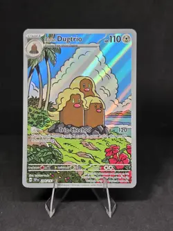 Pokemon Alolan Dugtrio Illustration Rare 208/191 Surging Sparks Nm-M - Image 1