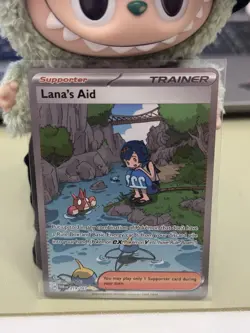 Pokemon Lana's Aid 219/167 Sv06 Twilight Masquerade SAR Holo Trainer Supporter - Image 2