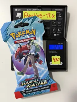 (HEAVY)🔥32.72g Pokemon TCG Journey Together Sleeved Booster Pack Factory Sealed - Image 1