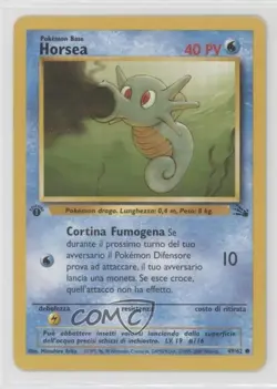 Horsea Italian 1st Ed. Pokemon Fossil #49 1999 - Image 1