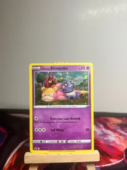 Pokemon TCG Pokemon Galarian Slowpoke Promo Holo Cosmo SWSH126 NM - Image 1