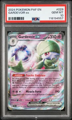 2024 POKEMON PAF EN-PALDEAN FATES #029 GARDEVOIR EX PSA 10 - Image 1