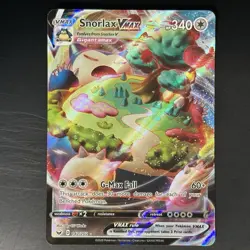 Pokemon TCG Snorlax VMAX 142/202 Sword & Shield Base Set Ultra Rare - Near Mint - Image 1