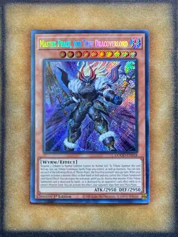 Yugioh Master Peace, the True Dracoverlord DOOD-EN018 Secret Rare 1st Ed NM - Image 1