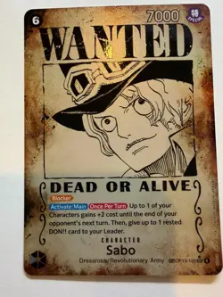 One Piece Sabo Wanted SP Alternative Art OP13-120 Carrying On His Will - Image 1